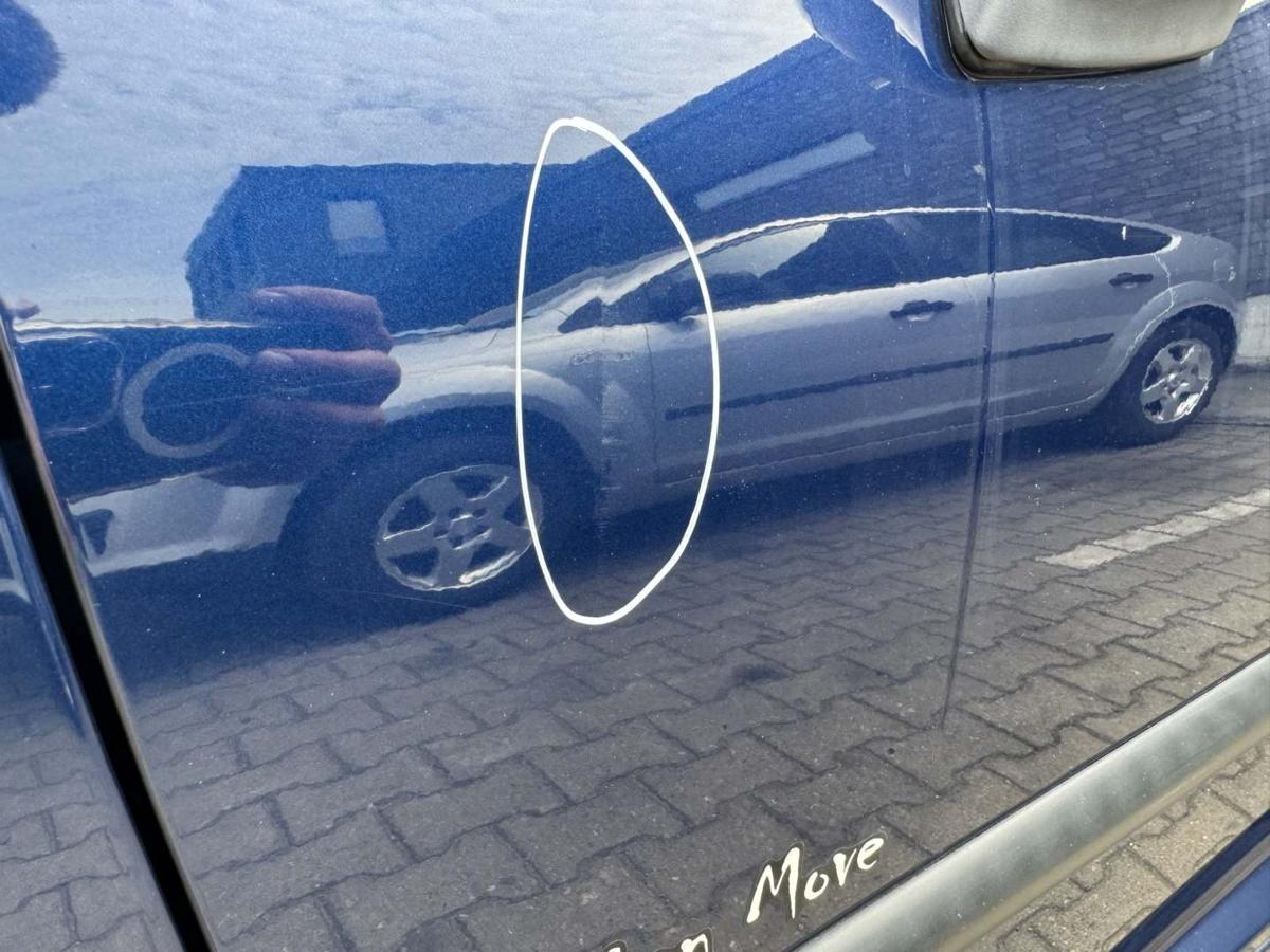 Peugeot 207SW original T&uuml;r vorn links KPL Montebello blau Rohbau Bj.2009